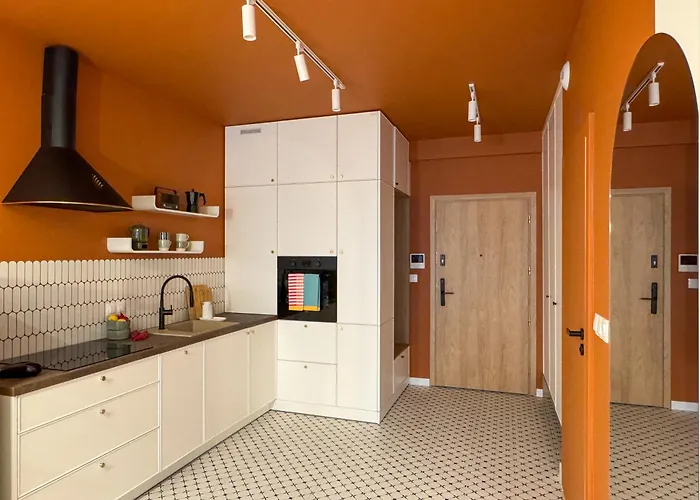 아파트 Color And Retro Global Office, Free Garage, Self Check-in 카토비체